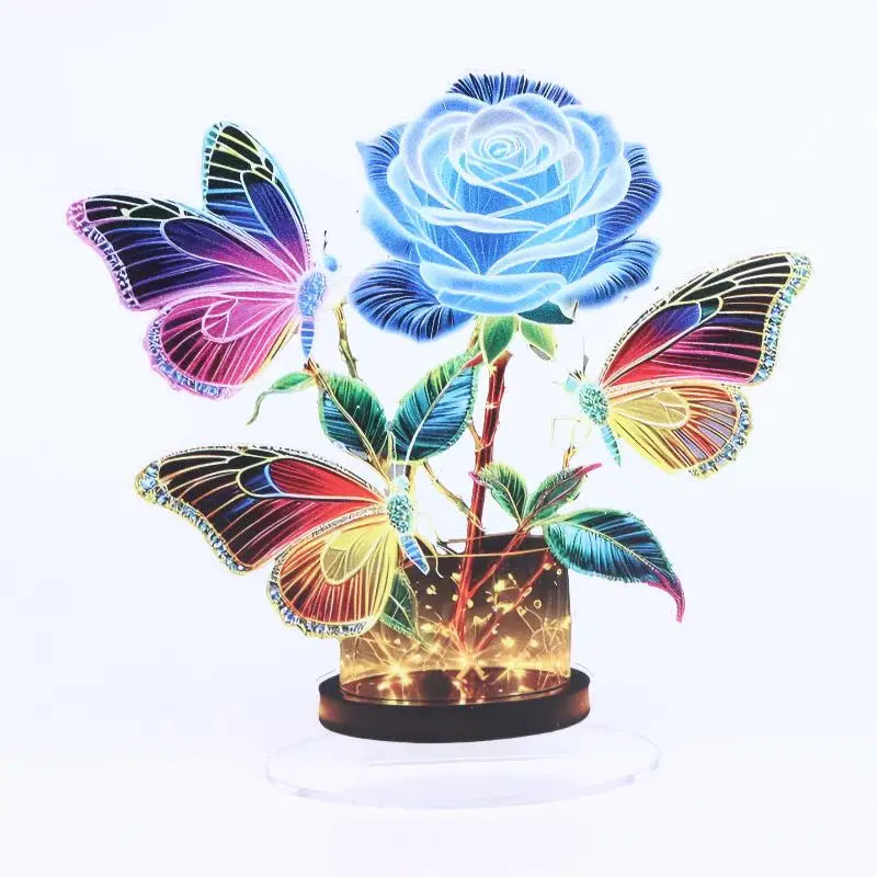 Acrylic Heart Shaped Sculpture Ornament | Desktop Decor