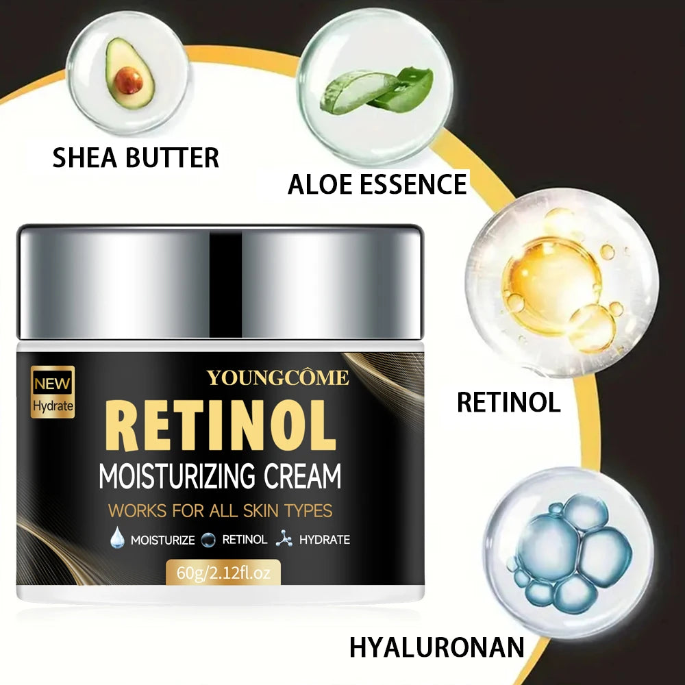 Retinol Collagen Men's Face Cream Skincare Moisturizing Brightening Hydrating Smooth Wrinkles Firming Facial Face Men Skin Care Peaceful Pleasures Health and Wellness