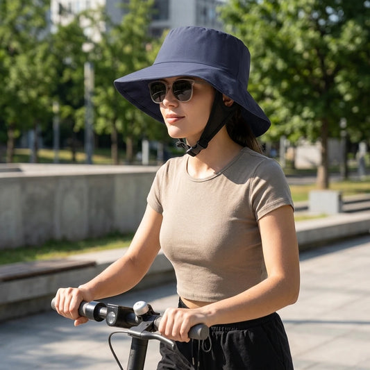 Women's UPF 50+ Wide Brim Sun Hat | 360° Brim & Adj. Strap Wide Brim Sun Hat Peaceful Pleasures Health and Wellness
