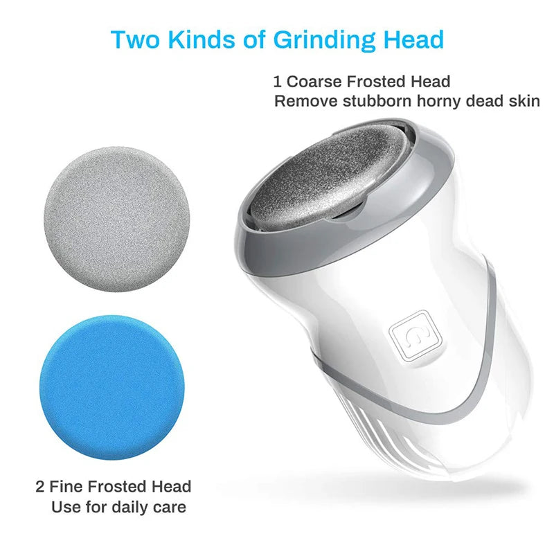 Portable Electric Feet Callus Removers Rechargeable Foot Grinder File Pedicure Tools for Dead Hard Cracked Dry Skin Peaceful Pleasures Health and Wellness