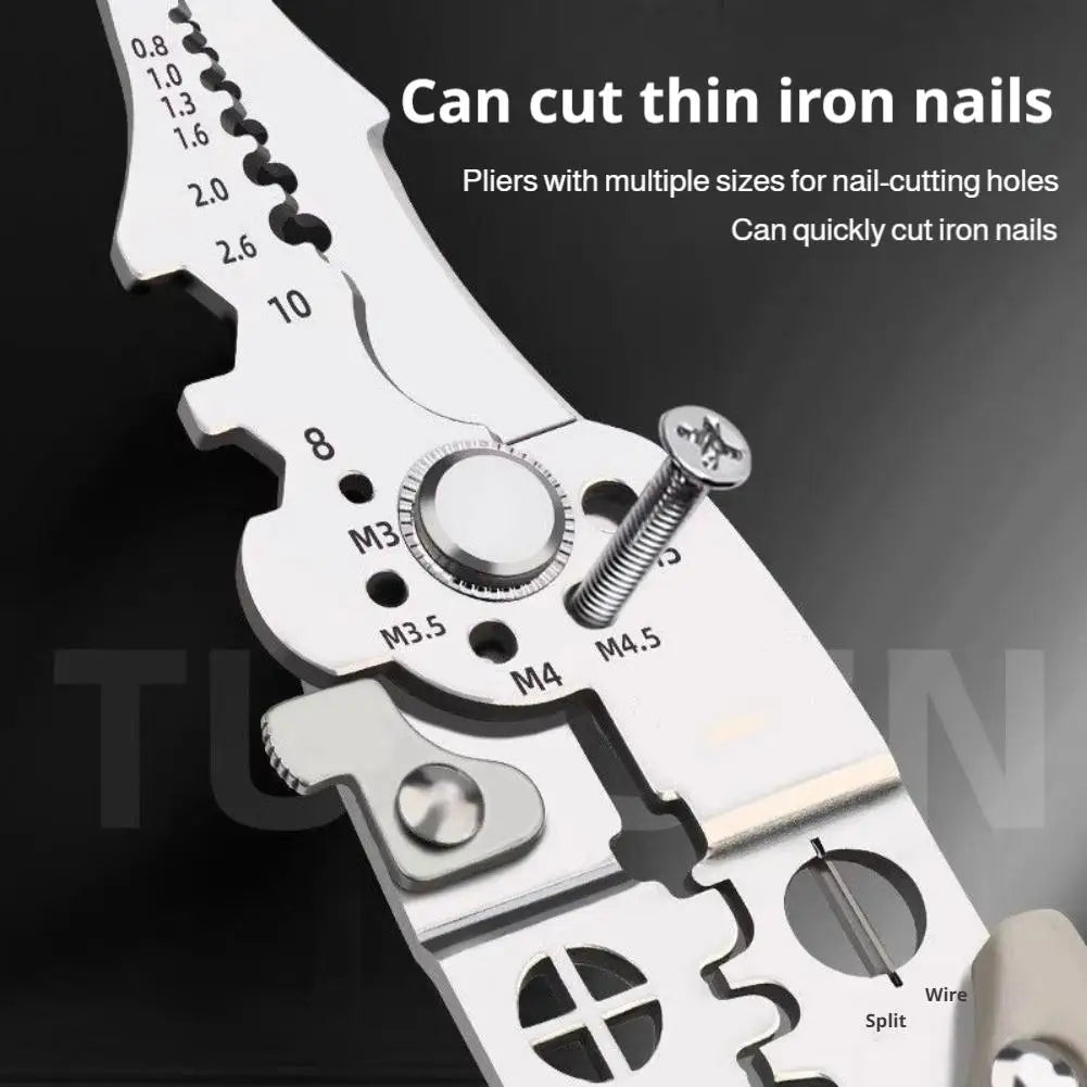 7-in-1 Wire Stripper Plier | Cutting, Crimping & Winding Tool
