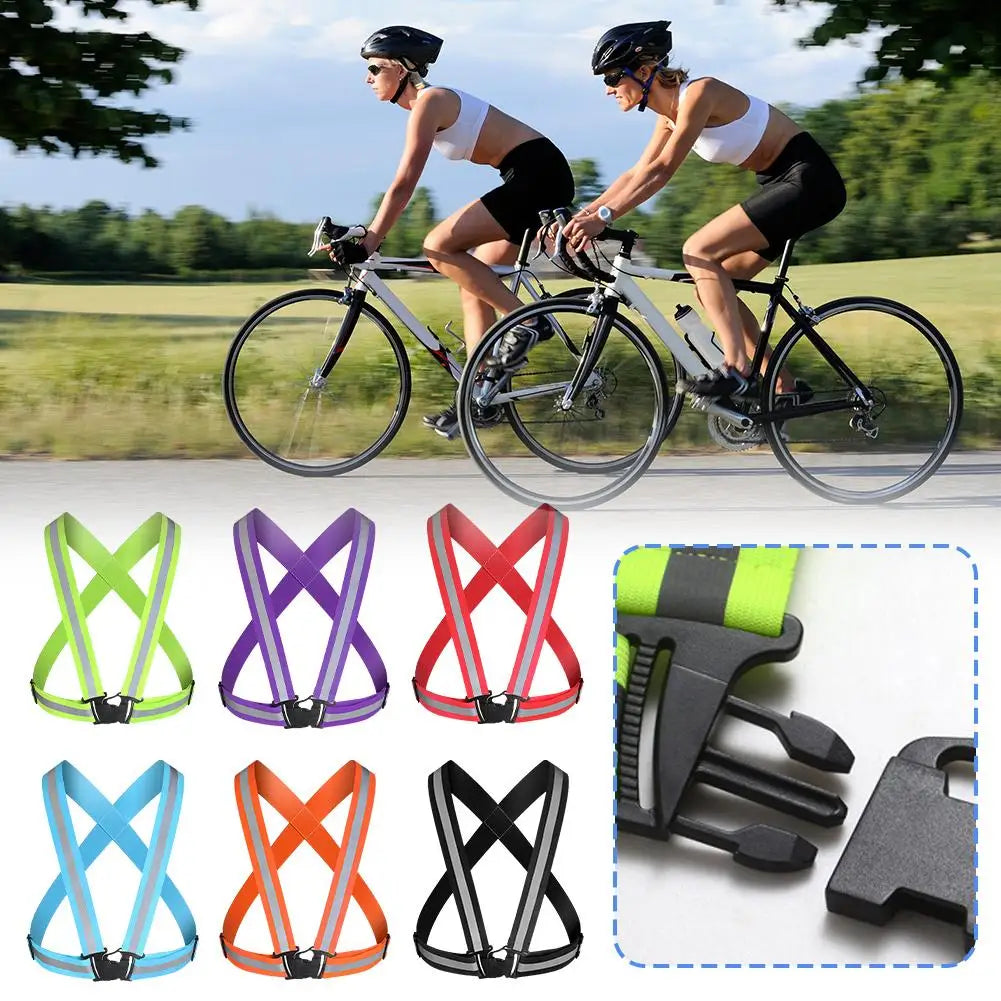 Reflective Safety Vest – Adjustable Night Running & Cycling Reflective Safety Vest Peaceful Pleasures Health and Wellness