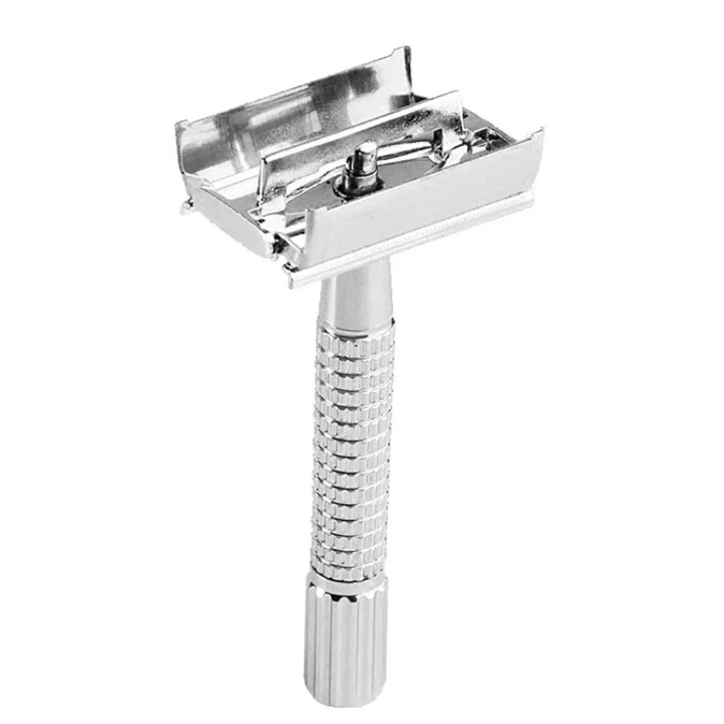 Men's Stainless Steel Safety Razor Holder Set – 3pcs Safety Razor Holder Peaceful Pleasures Health and Wellness