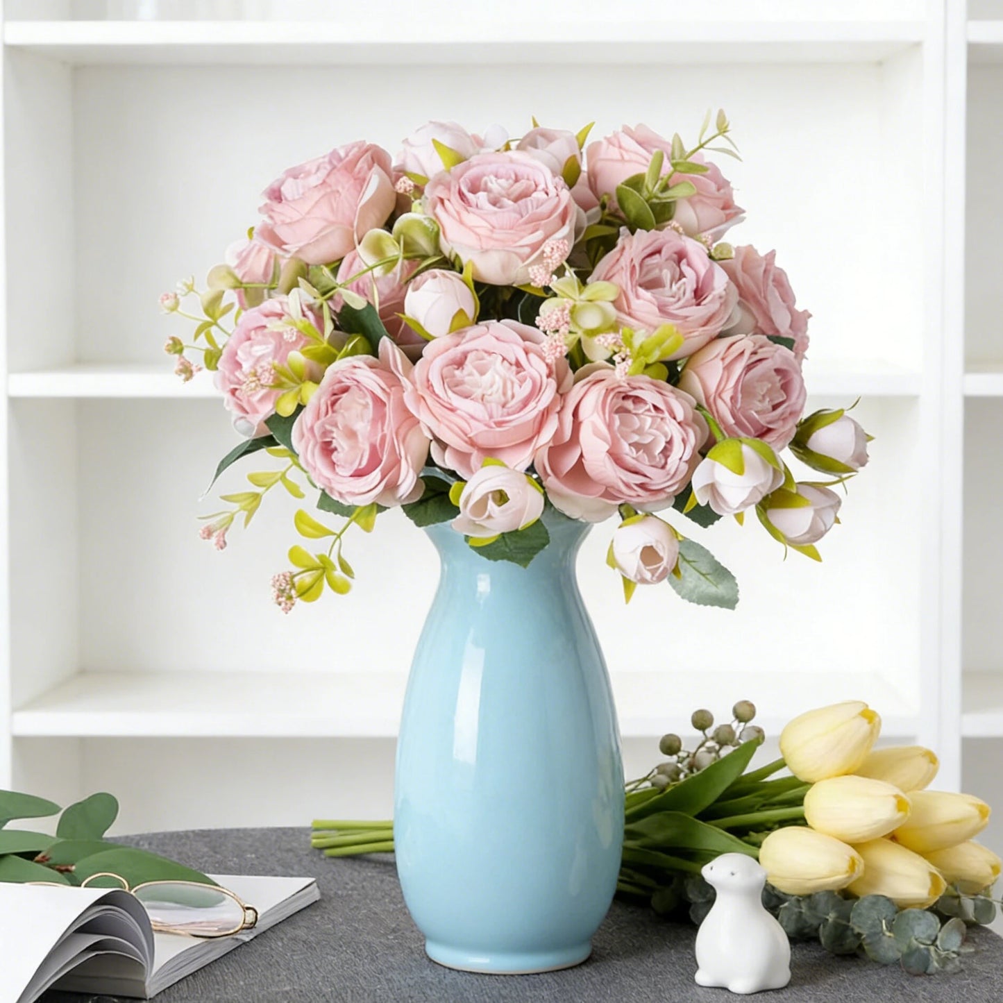 Silk Artificial Hydrangea Rose Bouquet | Wedding & Home Decor