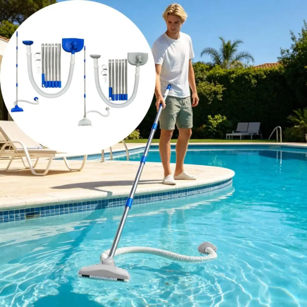 Handheld Pool Vacuum Cleaner – Automatic Suction, 4 Lengths