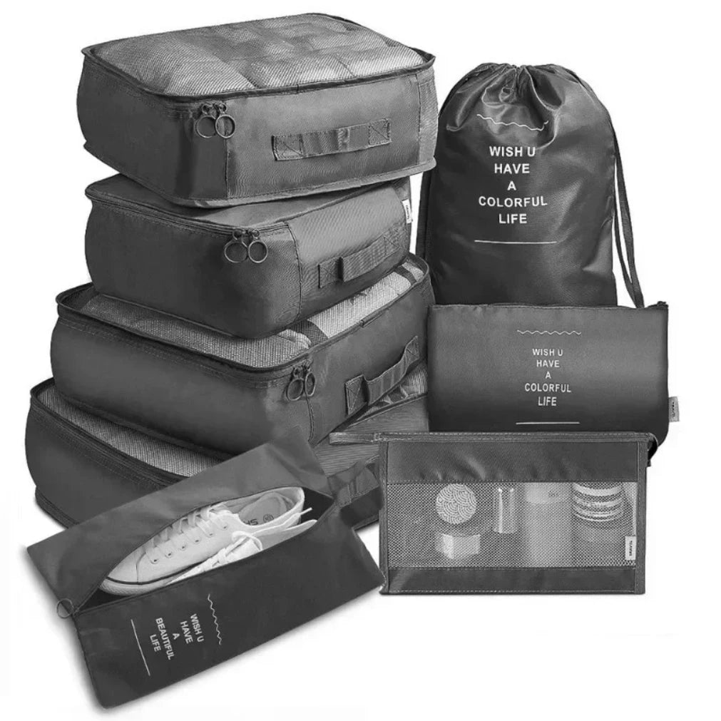 7-Piece Packing Cubes Set | Travel Luggage Organizer Bags