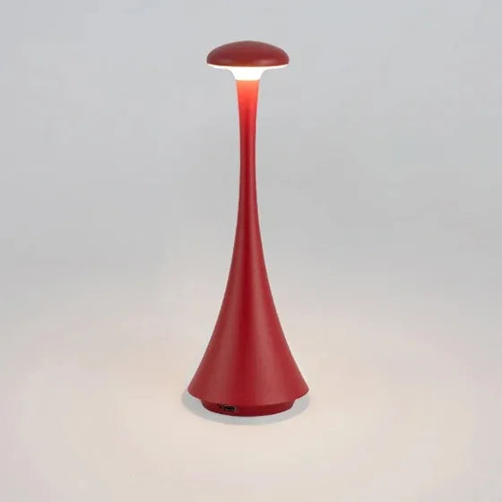 New Arrival Mushroom Table Lamp Rechargeable Wireless touch Lamp Creative Lamp USB-C Desk Lamp Hotel Bedroom Atmosphere Light Peaceful Pleasures Health and Wellness Red changeable