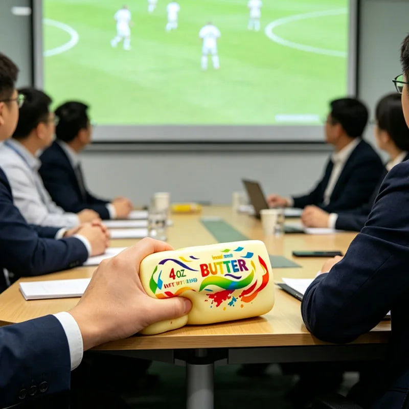 Football Butter Squishy Slow Rising Fidget Stress Relief Toy