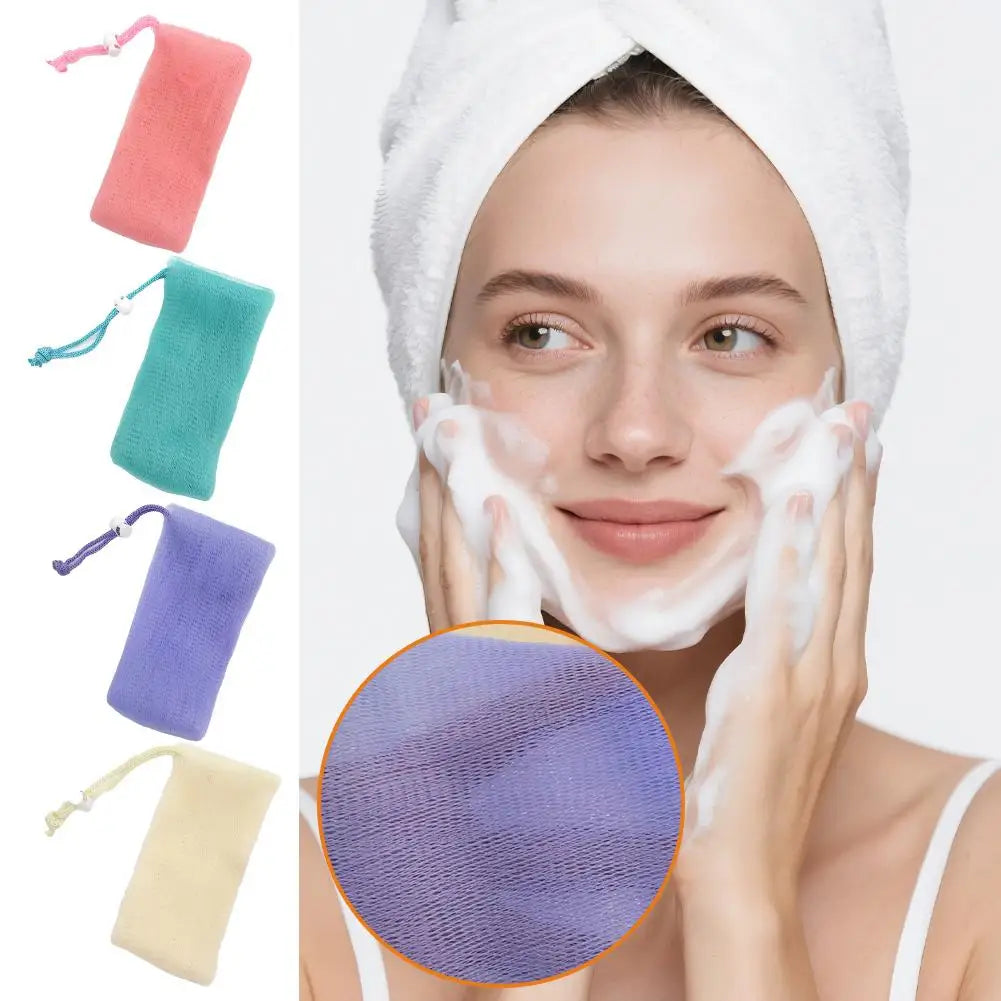 Soap Mesh Pouch Bags For Cleansing Foaming For Handmade Soap Body Wash And Facial Cleansers Soft And Efficient Exfoliation Peaceful Pleasures Health and Wellness