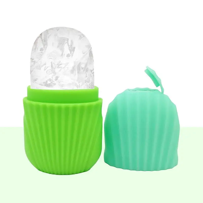 Facial Ice Roller & Silicone Ice Cube Tray – Face Massager