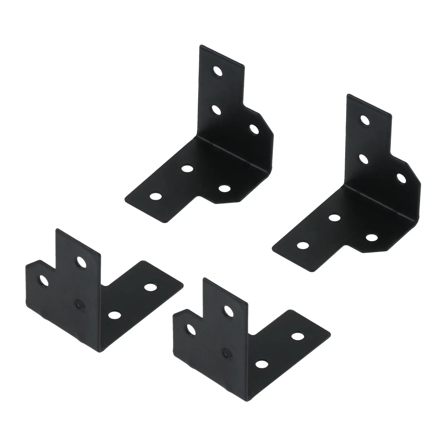 4-Pack Metal Corner Brackets for Flight Case & Wood Box Protection