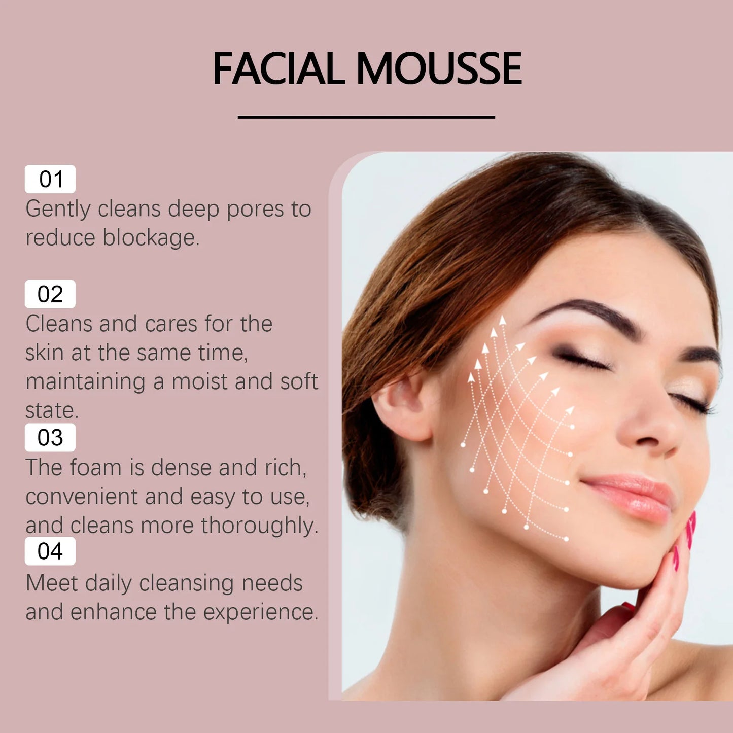 Rice Water Cleansing Mousse – Oil Control & Brightening Foam Wash