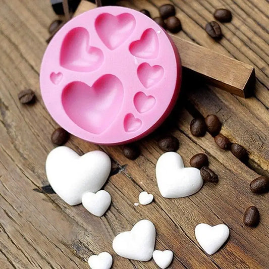 Heart Shaped Silicone Mold DIY Chocolate Candy Fondant Mould Cake Peaceful Pleasures Health and Wellness