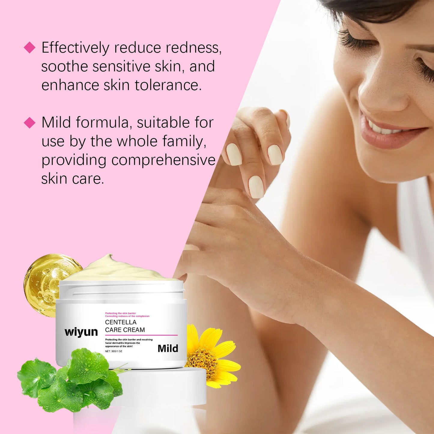 WIYUN Centella Asiatica Soothing Face Cream 30g | Sensitive Skin