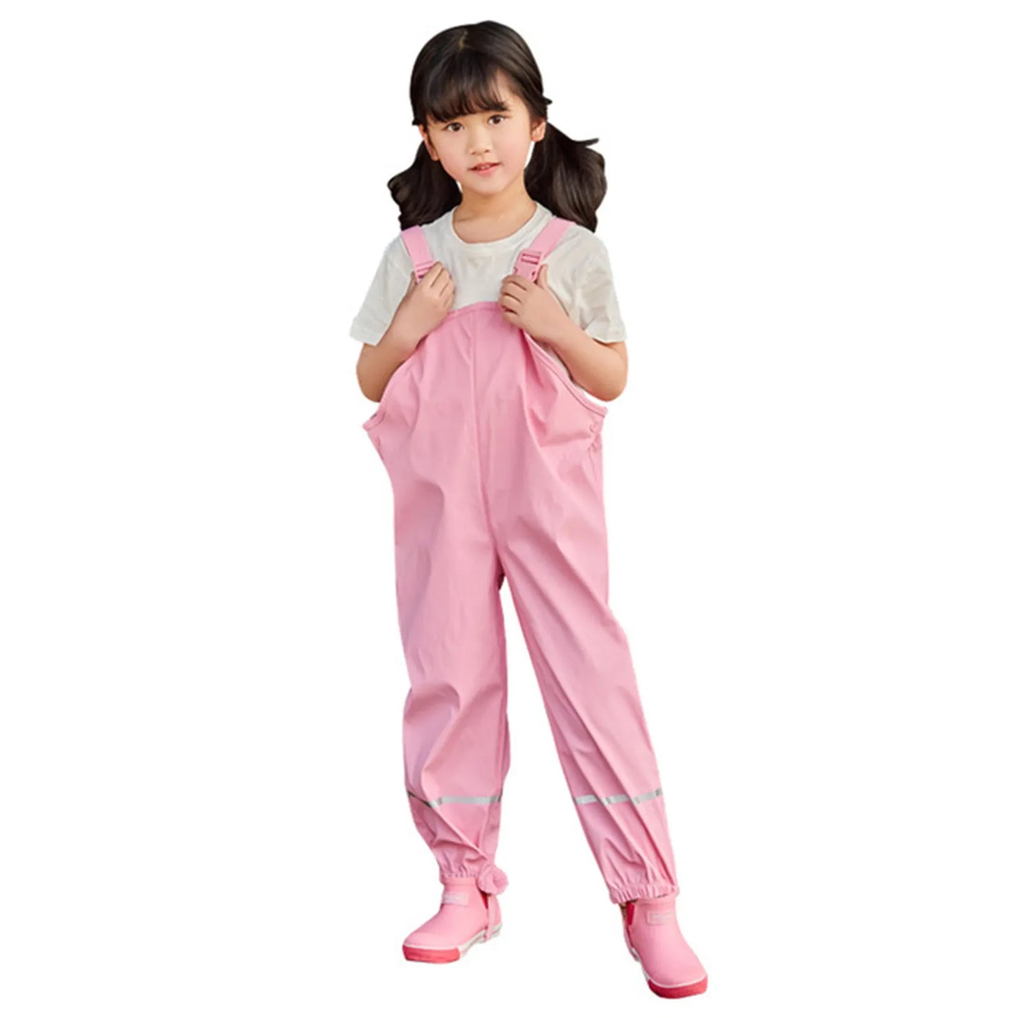 Kids Waterproof Rain Dungarees – Windproof Mud Jumpsuit 1–6Y