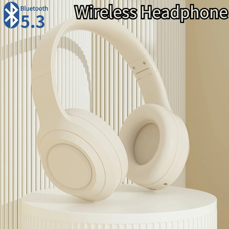 Over Ear HIFI Stereo Headsets Wireless Bluetooth Headphones Sports Gaming Earphones with HD Mic Support TF/AUX noise reduction Peaceful Pleasures Health and Wellness