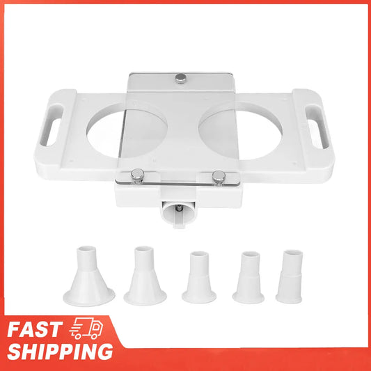 Hamburger Pressing Mould Maker Non Stick 2 Holes ABS Press Patty Peaceful Pleasures Health and Wellness Default Title