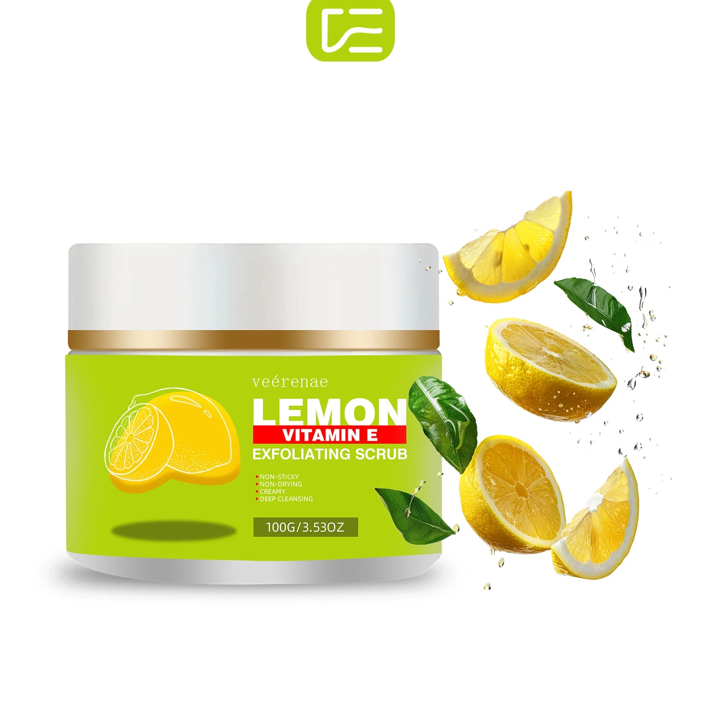 Lemon & Vitamin E Hypoallergenic Face Scrub – All Skin Types