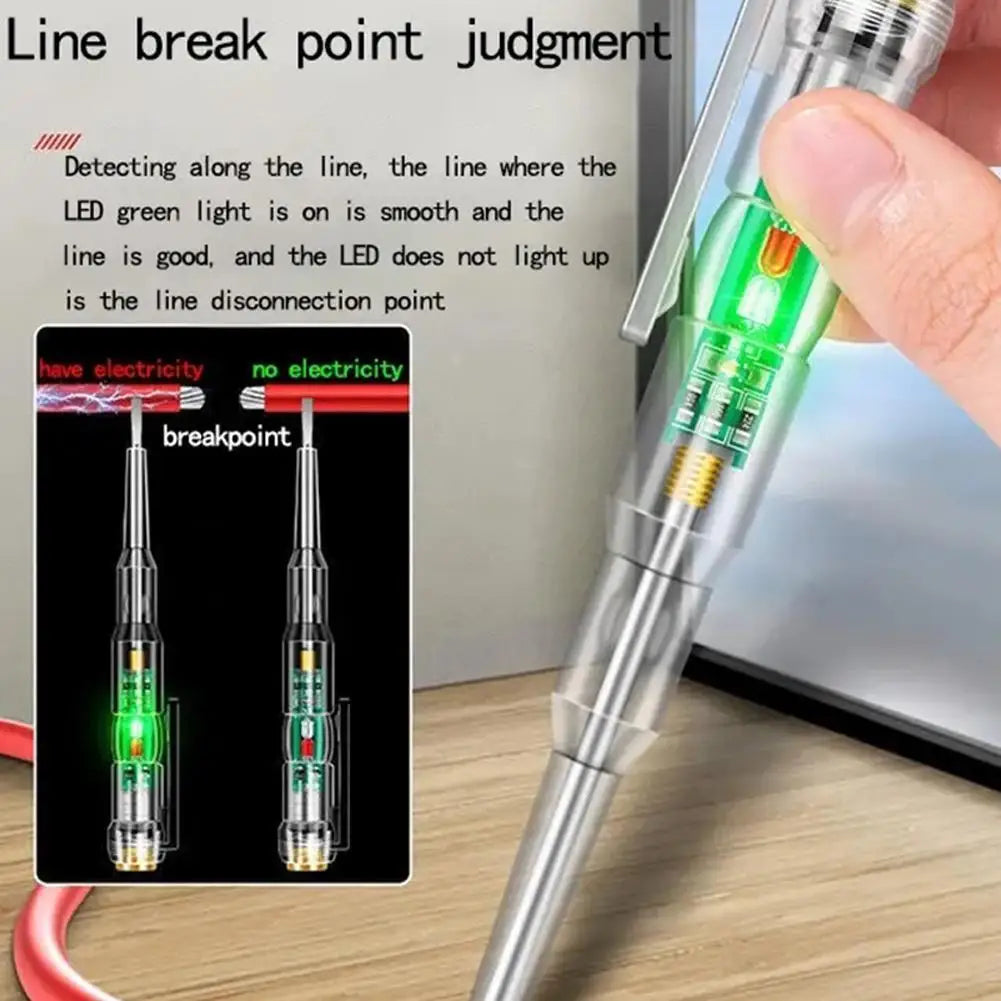 Intelligent Non-Contact Voltage Tester Pen - AC Voltage Detector 70-250V with Smart Power Indication - Safe Live Wire Detection Peaceful Pleasures Health and Wellness