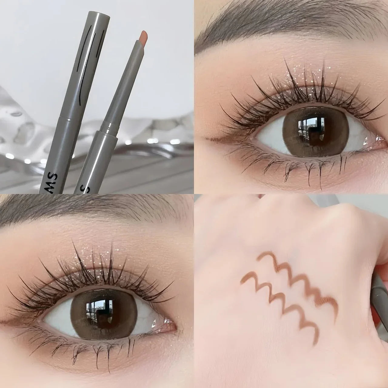 Wine Red Matte Eyeliner Pencil – Waterproof, Long-Lasting