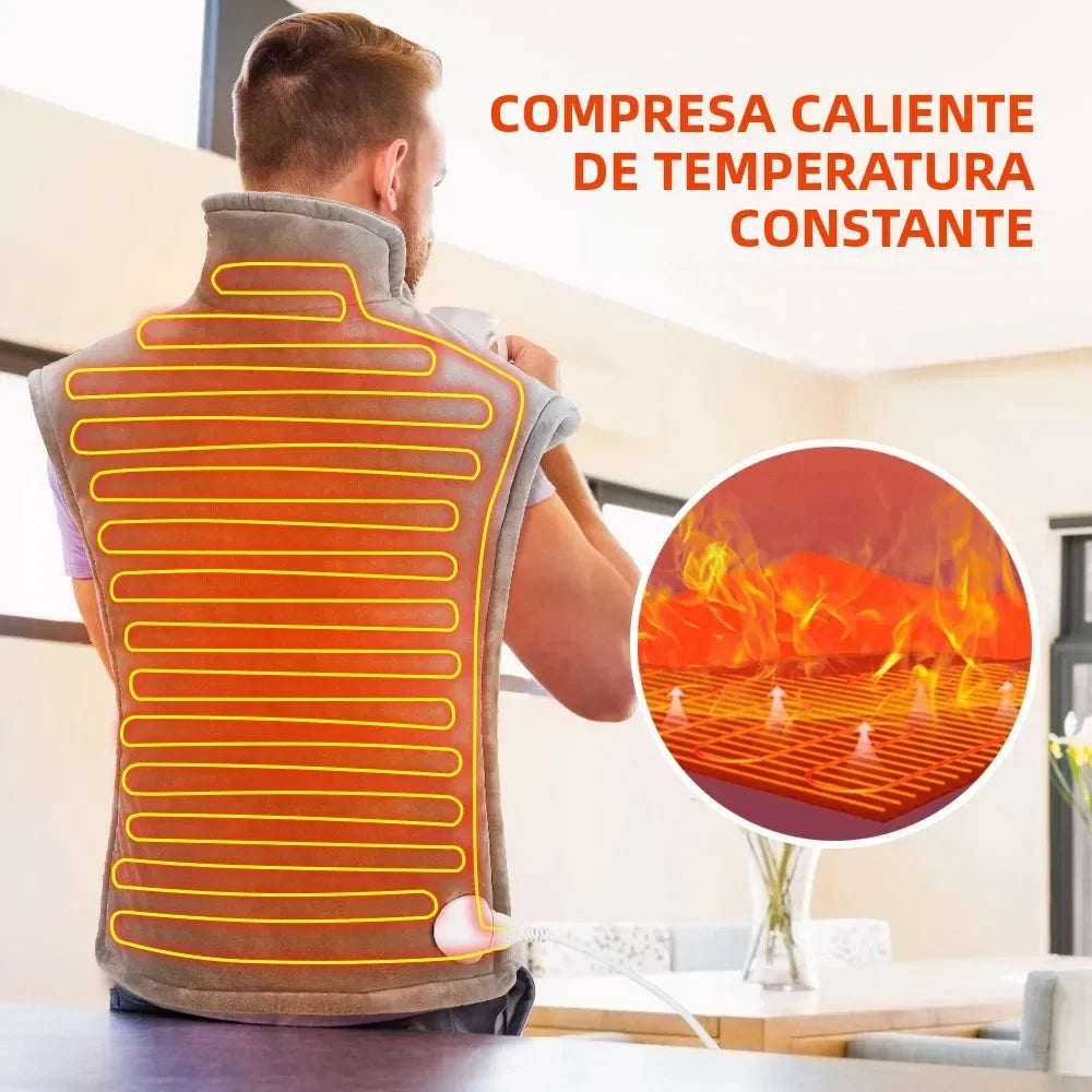 Electric Heated Shawl 3 Level Hot Compress Constant Temperature Winter Neck Back Abdomen Leg Waist Brace Winter Keep Warm Peaceful Pleasures Health and Wellness