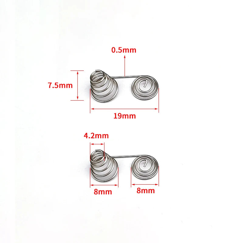 5pcs AAA AA Battery Spring Contact Plates | Nickel DIY Parts