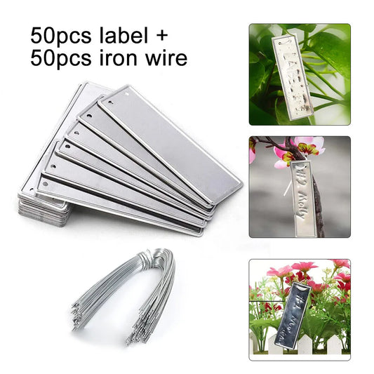 Aluminum Plant Labels Double Sided Metal Tree ID Tag Waterproof Iron Peaceful Pleasures Health and Wellness Default Title