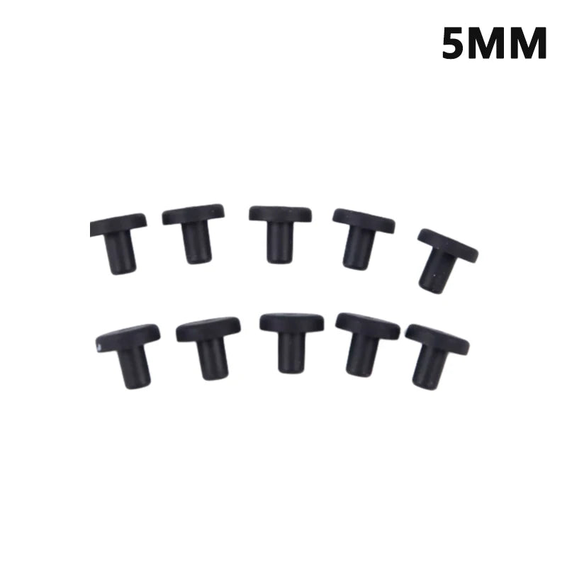10Pcs Silicone Rubber Hole Plugs 3–12mm | High Temp Seal Caps Rubber Hole Plugs Peaceful Pleasures Health and Wellness 5mm