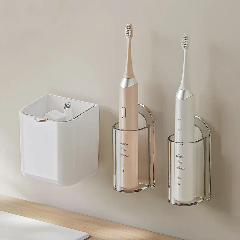 Wall Mounted Electric Toothbrush Holder – Punch-Free Toothbrush Wall Holder Peaceful Pleasures Health and Wellness