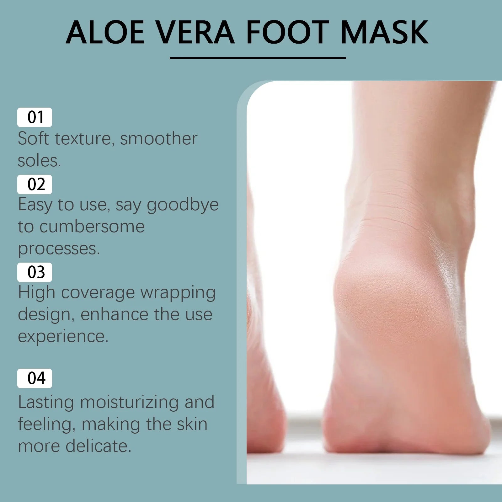 Exfoliating Foot Mask Anti Cracked Remove Dead Skin Heel Calluses Enhances Elasticity Moisturize Brighten Soften Feet Skin Care Peaceful Pleasures Health and Wellness