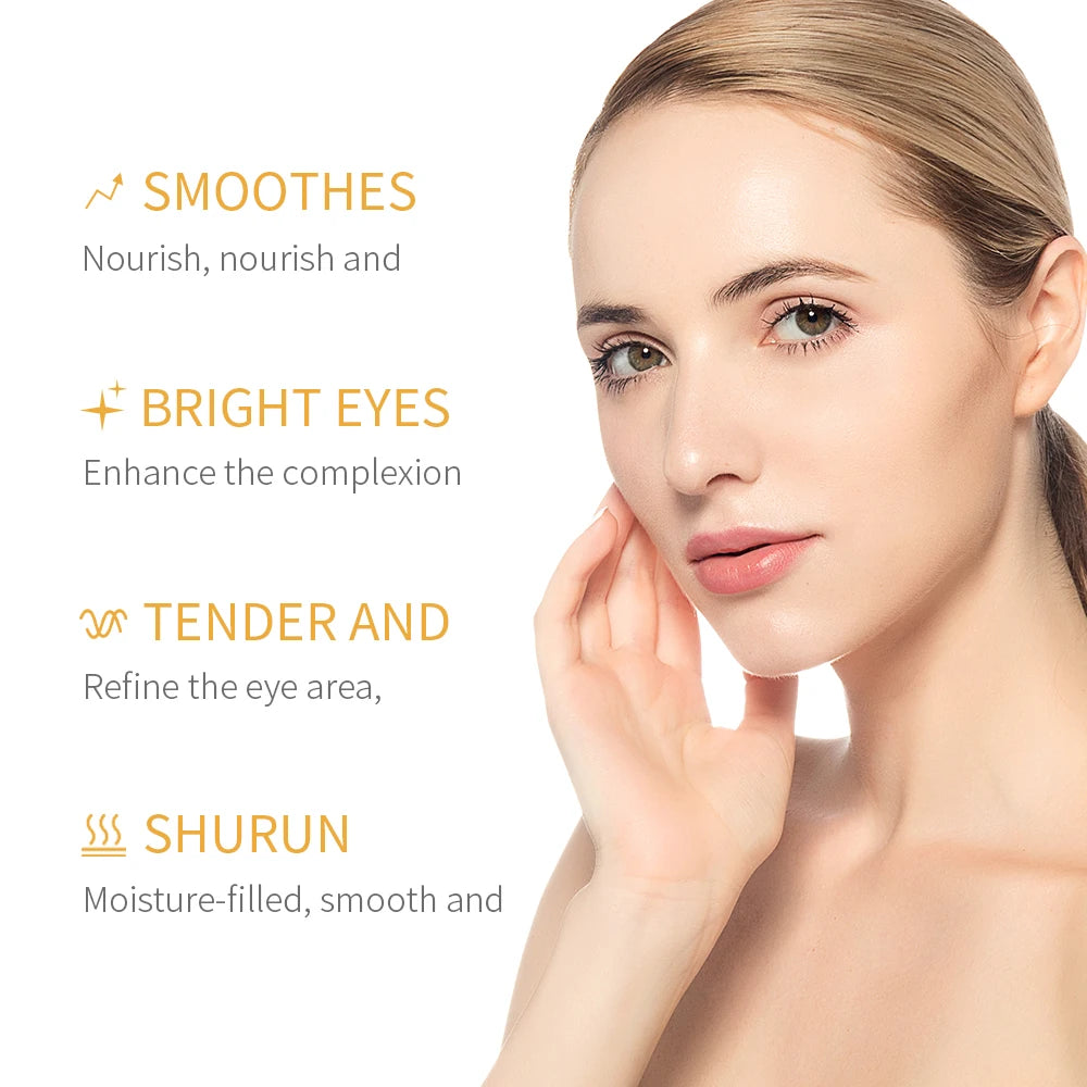 SADOER 24K Gold Eye Cream – Dark Circles, Wrinkles & Hydration