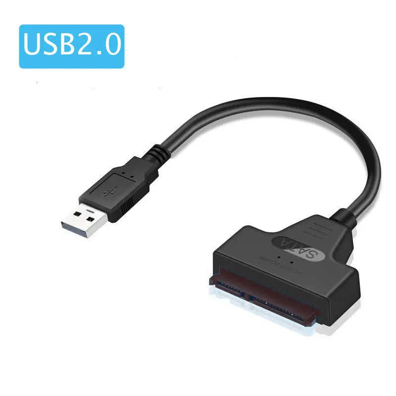 SATA to USB 3.0 / 2.0 Cable Up to 6 Gbps for 2.5 Inch External HDD SSD Hard Drive SATA 3 22 Pin Adapter USB 3.0 to Sata III Cord Peaceful Pleasures Health and Wellness USB 2.0