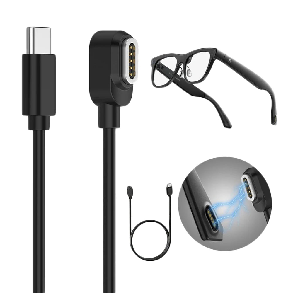 For Ro-kid Glasses Charging Data Cable Fast Charging Full Feature Sync TPE Durable Anti Braided Cord Smart Chip Safe Peaceful Pleasures Health and Wellness