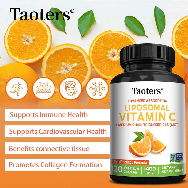 Liposomal Vitamin C 1000mg Capsules | Immune & Skin Support