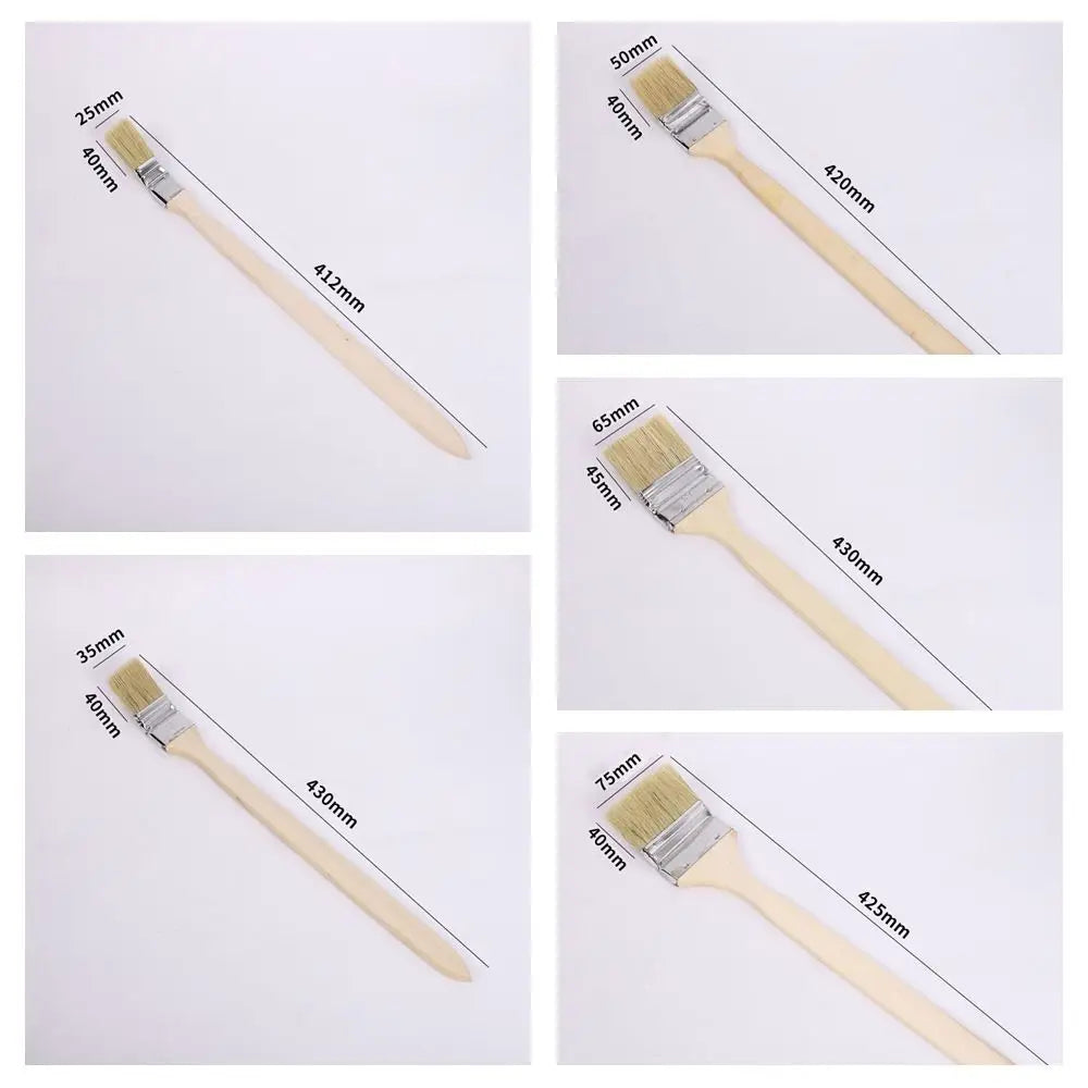 Long Handle Elbow Paint Brush – Solid Wood & Mixed Bristle