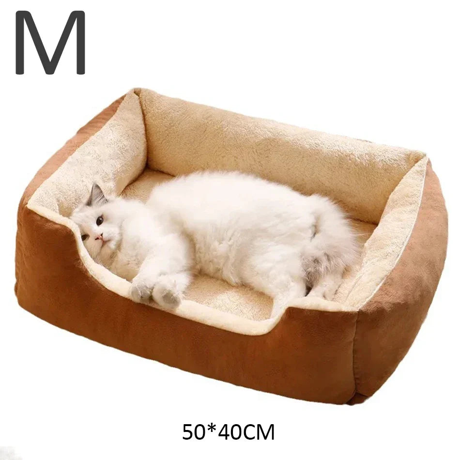 Waterproof Plush Pet Bed – Warm Mat for Dogs & Cats S/M/L