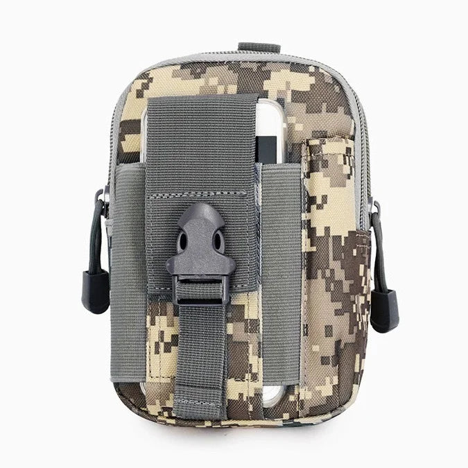 Tactical Molle Pouch Men Camouflage Riding Locomotive Belt Hanging Waist Bag Packs Pochet for Running Travel Camping Hunting ﻿ Peaceful Pleasures Health and Wellness GRAY COLOR