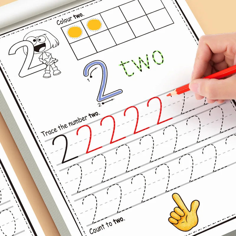 Practice Book Numbers 0-30 Drawing Pen Control Calligraphy Home