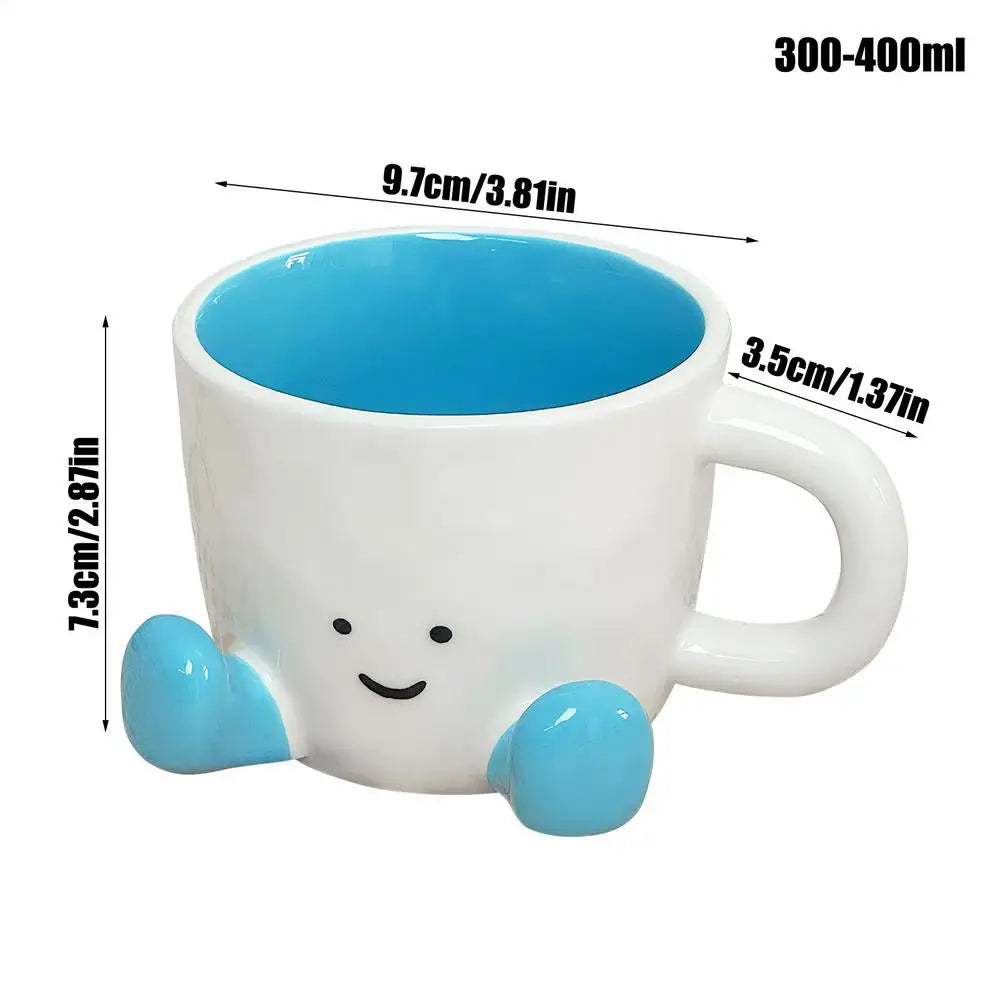 Funny Ceramic Coffee Mug – Cute Cartoon Cup for Hot & Cold Drinks