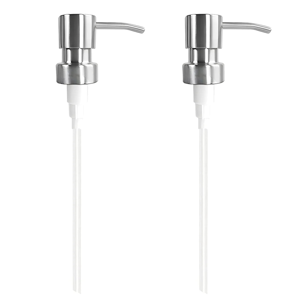 2/4pcs Stainless Steel Soap Pump, Soap Dispenser Pump Replacement Spare Fits 25mm Bottle Mouth, for Kitchen Bathroom Worktop Peaceful Pleasures Health and Wellness 2pcs F China Mainland