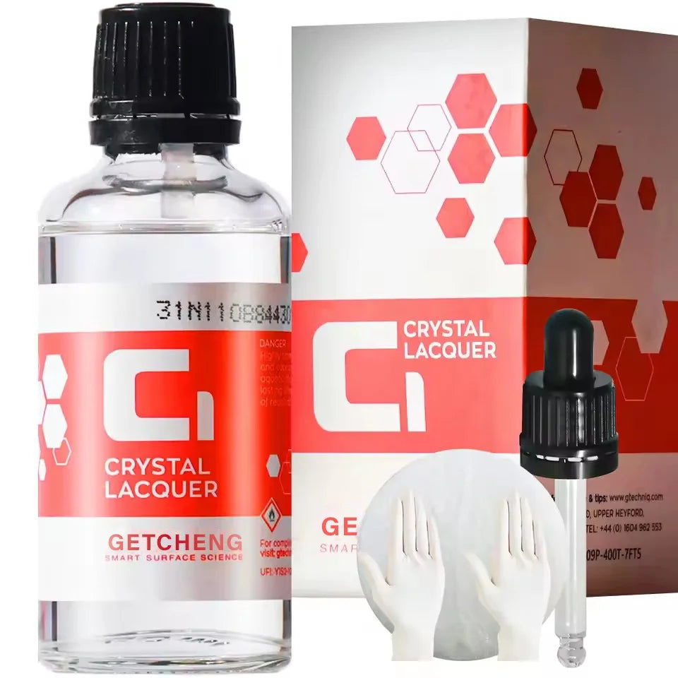 C1 Crystal Coating for Car Ceramic Coating for Car's Paintwork Graphene Ceramic Car Hydrophobic Coating High Shine Peaceful Pleasures Health and Wellness 50ml set