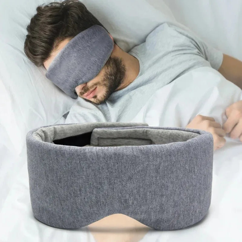 Cotton 3D Sleep Mask – Light Blocking, Soft & Adjustable Eye Mask Sleep Eye Mask Peaceful Pleasures Health and Wellness