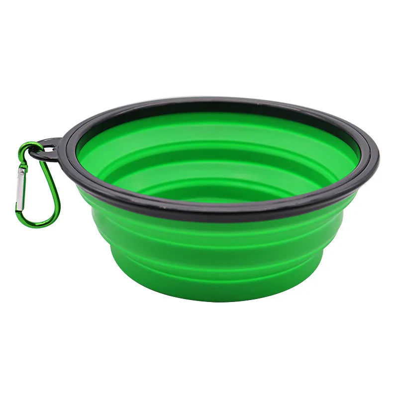 Collapsible TPE Pet Travel Bowl for Dogs & Cats – 350ml