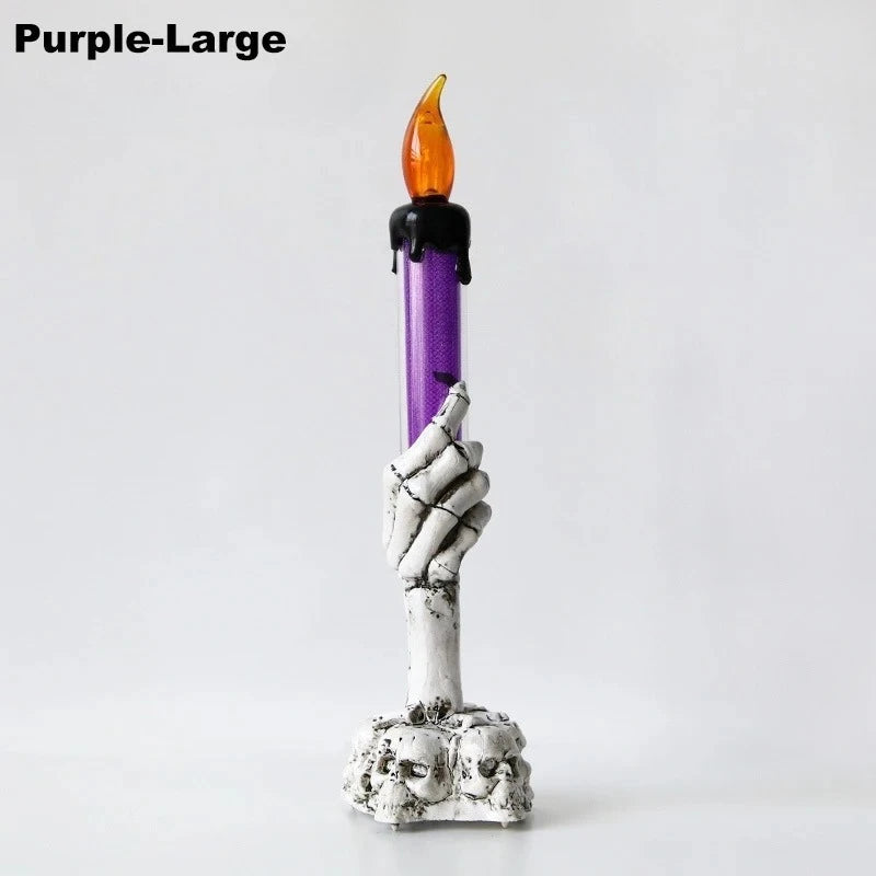 Halloween LED Skull Ghost Candle Light | Haunted House Decor