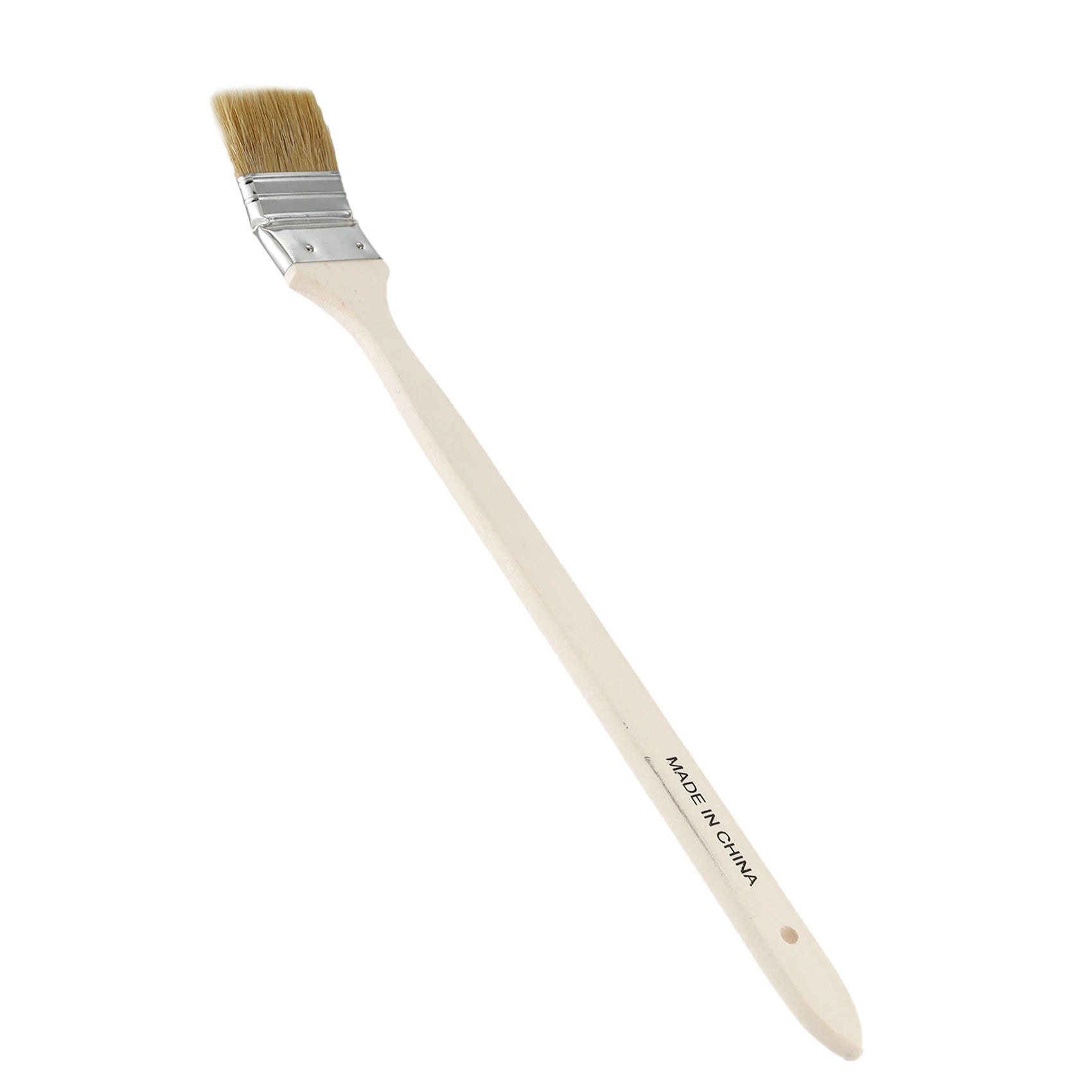 A36T-2Pcs 2 Inch Wide Wooden Handle Metal Ferrule Faux Bristle Head Radiator Brush Peaceful Pleasures Health and Wellness