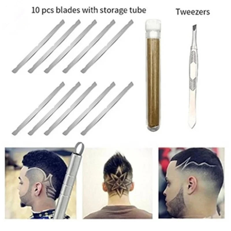 Hair Engraving Pen + 10 Blades | DIY Hair Design Styling Tool