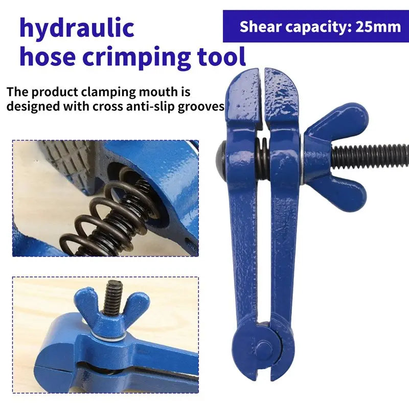 A36T-25Mm Fixed Tools Hand-Held Labor- Saving Hand Vise Mini Flat Pliers Hand Pliers Home Maintenance Tools Peaceful Pleasures Health and Wellness