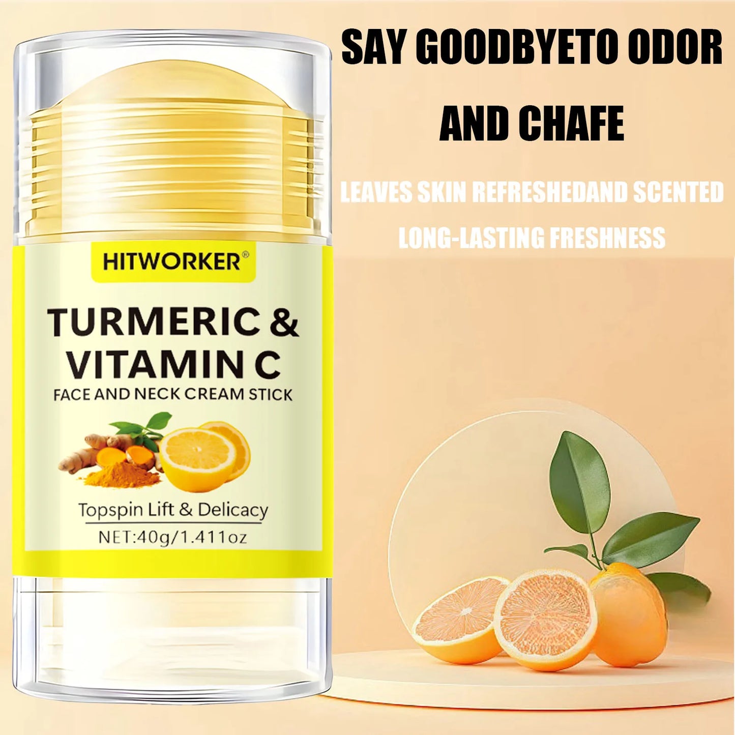 Turmeric Vitamin C Face & Neck Cream Stick | Skin Brightening