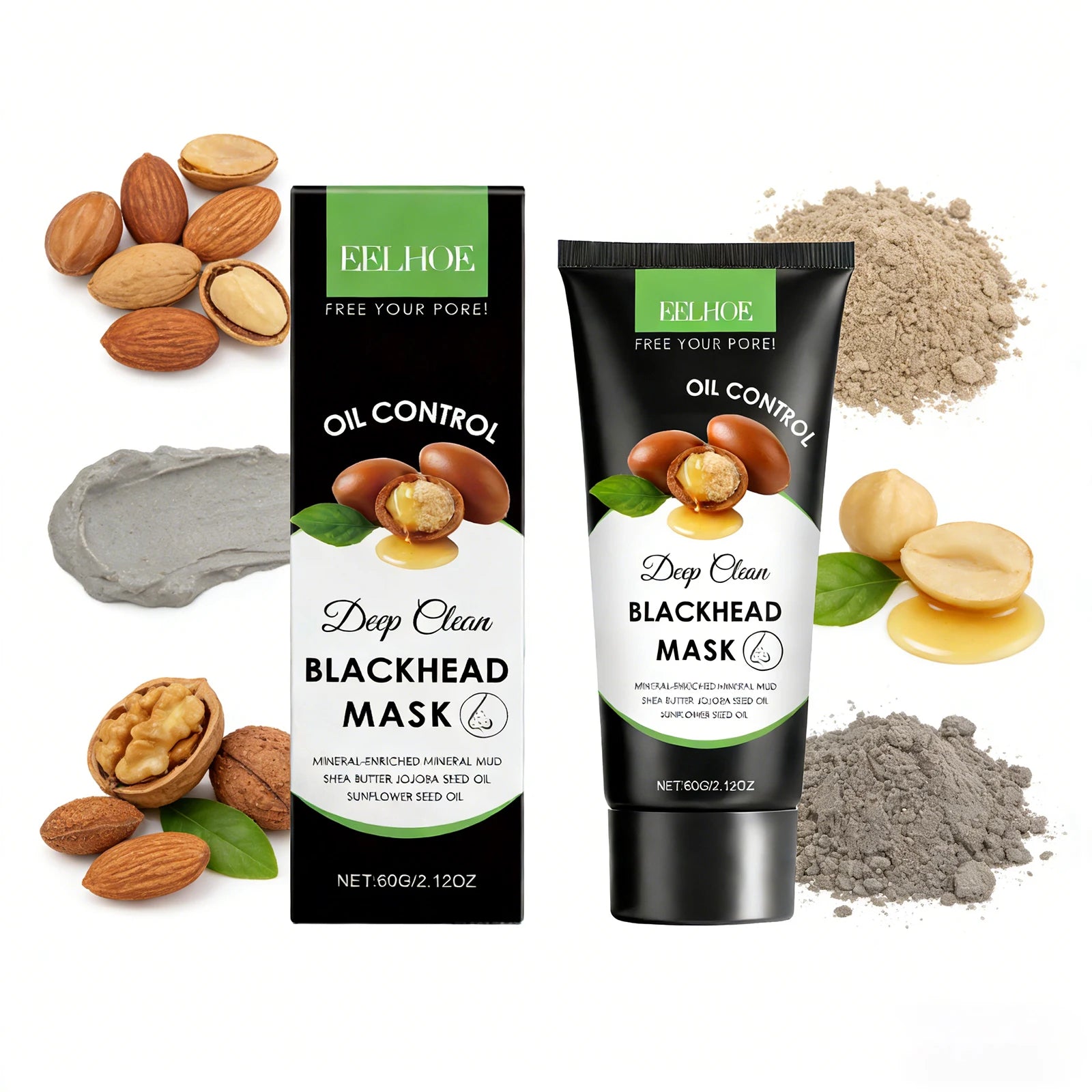 Moisturizing Cleaning Mask Effectively Cleaning Pore Remove Blackhead Control Oil Improve Facial Skin Elasticity Nourishing Mask Peaceful Pleasures Health and Wellness