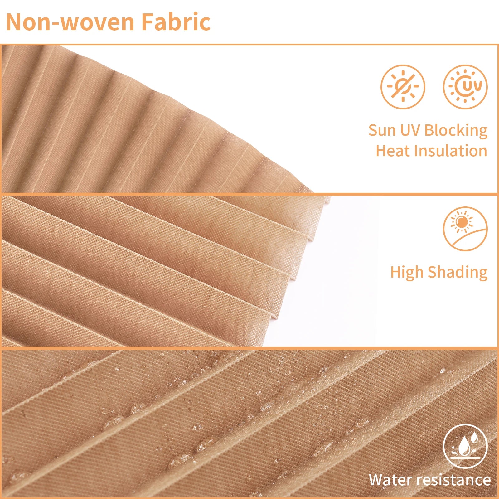 Large Size Self-adhesive Pleated Blinds Bathroom Balcony Shade Half /Full Blackout Window Curtains for Bedroom Living Room Peaceful Pleasures Health and Wellness
